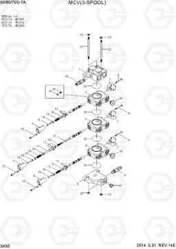 3A30 MCV(3-SPOOL,OLD) 50/60/70D-7A, Hyundai