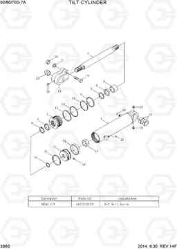 3B60 TILT CYLINDER 50/60/70D-7A, Hyundai