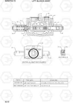 3C10 LIFT BLOCK ASSY 50/60/70D-7A, Hyundai