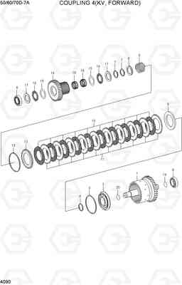 4090 COUPLING 4(KV, FORWARD) 50/60/70D-7A, Hyundai