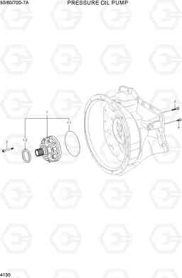 4130 PRESSURE OIL PUMP 50/60/70D-7A, Hyundai