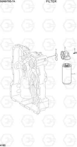 4160 FILTER 50/60/70D-7A, Hyundai