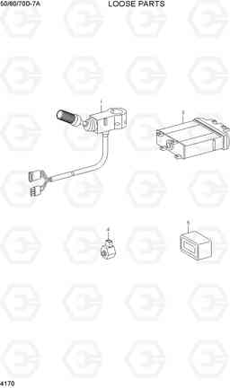 4170 LOOSE PARTS 50/60/70D-7A, Hyundai