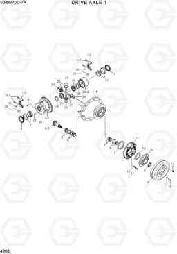 4200 DRIVE AXLE 1 50/60/70D-7A, Hyundai