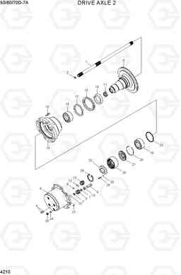 4210 DRIVE AXLE 2 50/60/70D-7A, Hyundai