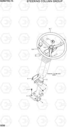 5030 STEERING COLUMN GROUP 50/60/70D-7A, Hyundai