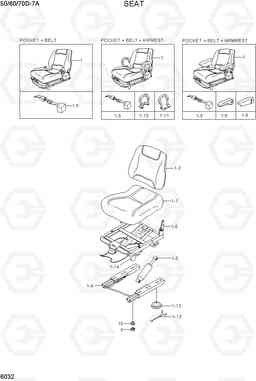 6032 SEAT(EXPORT) 50/60/70D-7A, Hyundai