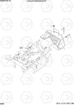 6080 COUNTERWEIGHT 50/60/70D-7A, Hyundai