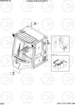 6100 CABIN GROUP (OPT) 50/60/70D-7A, Hyundai