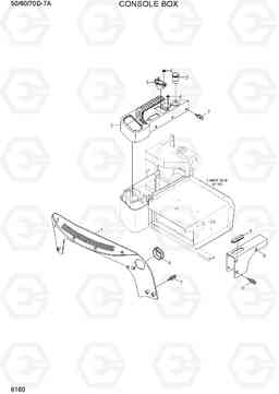 6160 CONSOLE BOX 50/60/70D-7A, Hyundai