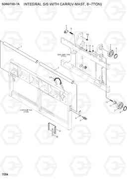 7054 INT S/SHIFT & CARRIAGE (V-MAST, 5TON) 50/60/70D-7A, Hyundai