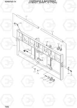 7055 INT S/SHIFT & CARRIAGE (V-MAST, 6/7TON) 50/60/70D-7A, Hyundai