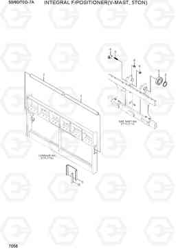 7056 INT S/SHIFT & F/POSITION(V-MAST, 5TON) 50/60/70D-7A, Hyundai
