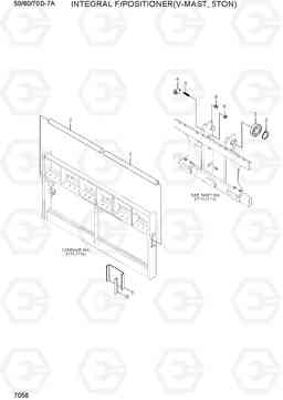 7056 INT S/SHIFT & F/POSITION(V-MAST, 5TON) 50/60/70D-7A, Hyundai