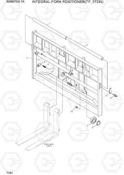 7161 INT F/POSITIONER(TF-MAST,5TON) 50/60/70D-7A, Hyundai