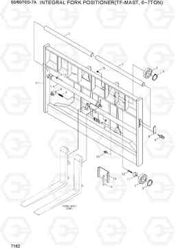 7162 INT F/POSITIONER(TF-MAST,6/7TON) 50/60/70D-7A, Hyundai