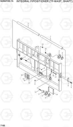 7164 CARR & BRT(TF-MAST,SHAFT,6/7TON) 50/60/70D-7A, Hyundai