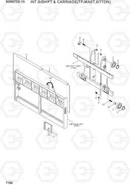 7166 INT S/SHIFT & CARRIAGE(TF-MAST, 6/7TON) 50/60/70D-7A, Hyundai