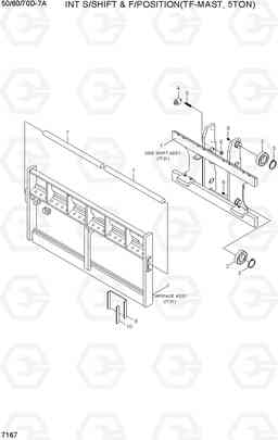 7167 INT S/SHIFT & F/POSITION(TF-MAST, 5TON) 50/60/70D-7A, Hyundai