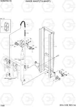 7330 INNER MAST (TS-MAST) 50/60/70D-7A, Hyundai