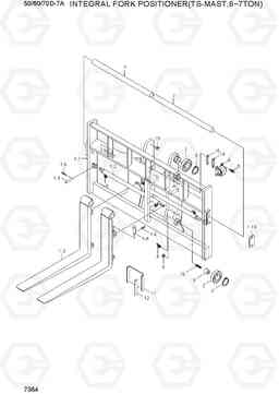 7364 INT F/POSITIONER(TS-MAST,6/7TON) 50/60/70D-7A, Hyundai