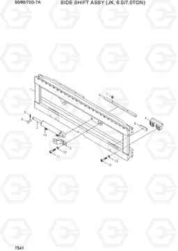 7541 SIDE SHIFT ASSY(JK, 6.0/7.0TON) 50/60/70D-7A, Hyundai