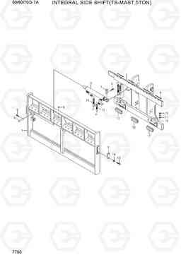 7750 INT S/SHIFT & CARRIAGE (TS, 5TON) 50/60/70D-7A, Hyundai