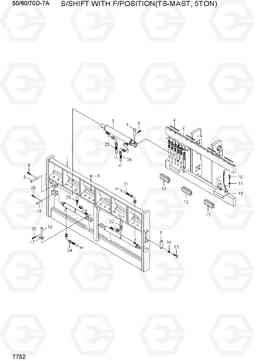 7752 S/SHIFT & F/POSITION (TS, 5TON, IND) 50/60/70D-7A, Hyundai