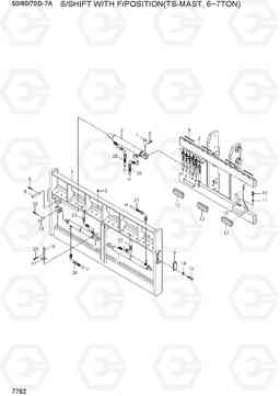 7762 S/SHIFT & F/POSITION (TS, 6/7TON, IND) 50/60/70D-7A, Hyundai