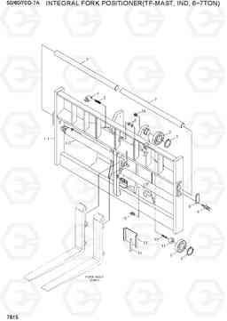 7815 INTEGRAL F/POSITIONER(TF-MAST,IND,6~7T) 50/60/70D-7A, Hyundai