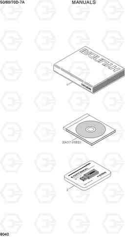 8040 MANUALS 50/60/70D-7A, Hyundai