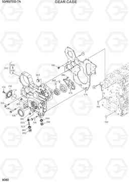 9080 GEAR CASE 50/60/70D-7A, Hyundai