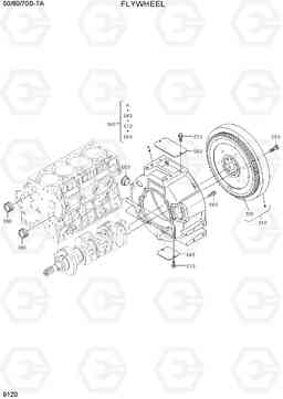 9120 FLYWHEEL 50/60/70D-7A, Hyundai