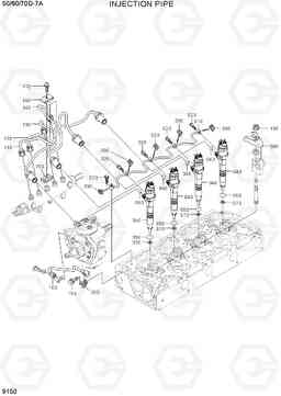 9150 INJECTION PIPE 50/60/70D-7A, Hyundai