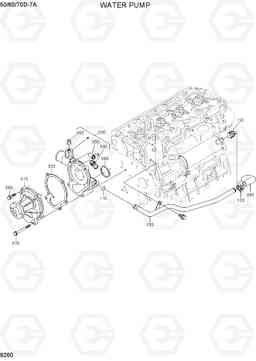 9260 WATER PUMP 50/60/70D-7A, Hyundai