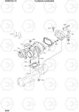 9330 TURBOCHARGER 50/60/70D-7A, Hyundai
