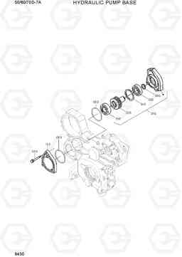 9430 HYDRAULIC PUMP BASE 50/60/70D-7A, Hyundai