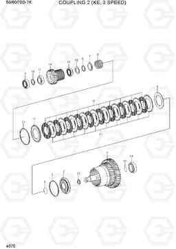 4070 COUPLING 2 (KE, 3 SPEED) 50/60/70D-7K, Hyundai