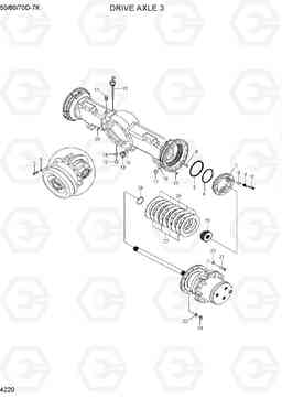 4220 DRIVE AXLE 3 50/60/70D-7K, Hyundai