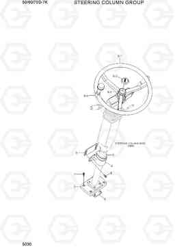 5030 STEERING COLUMN GROUP 50/60/70D-7K, Hyundai