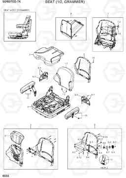 6033 SEAT (1/2, GRAMMER) 50/60/70D-7K, Hyundai