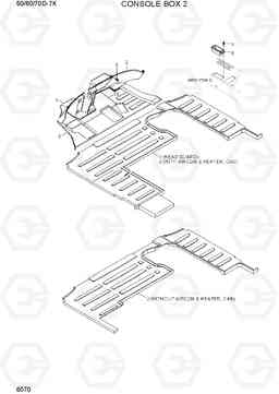 6070 CONSOLE BOX 2 50/60/70D-7K, Hyundai