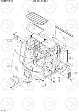 6120 CABIN SUB 1 50/60/70D-7K, Hyundai