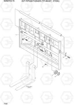 7161 INT F/POSITIONER (TF-MAST,5TON) 50/60/70D-7K, Hyundai