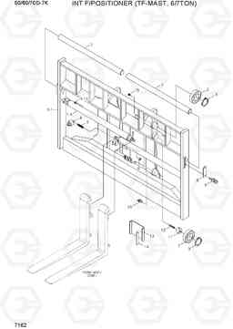 7162 INT F/POSITIONER (TF-MAST,6/7TON) 50/60/70D-7K, Hyundai