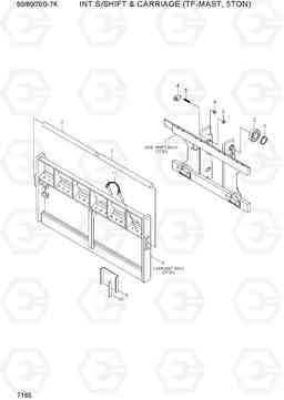 7165 INT S/SHIFT & CARRIAGE (TF-MAST, 5TON) 50/60/70D-7K, Hyundai
