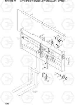 7362 INT F/POSITIONER-LOW (TS-MAST,6/7TON) 50/60/70D-7K, Hyundai