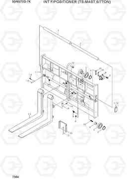 7364 INT F/POSITIONER (TS-MAST,6/7TON) 50/60/70D-7K, Hyundai