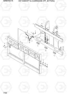 7740 INT S/SHIFT & CARRIAGE (TF, 6/7TON) 50/60/70D-7K, Hyundai