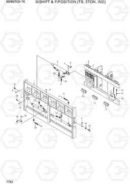 7752 S/SHIFT & F/POSITION (TS, 5TON, IND) 50/60/70D-7K, Hyundai